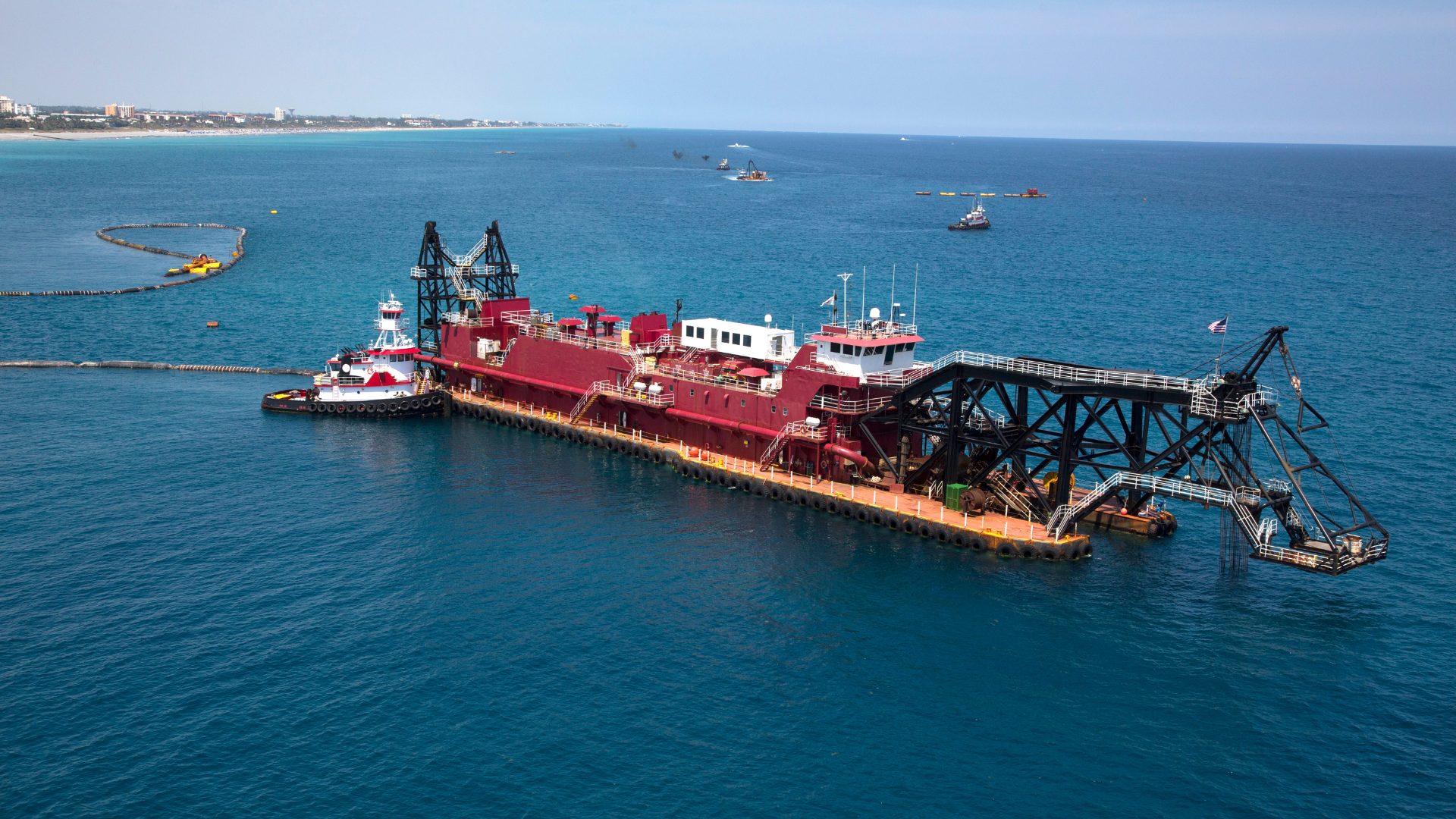 inshore dredging spread